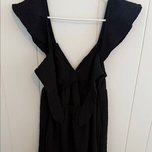 American Eagle Outfitters Black Backless Dress